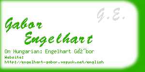gabor engelhart business card
